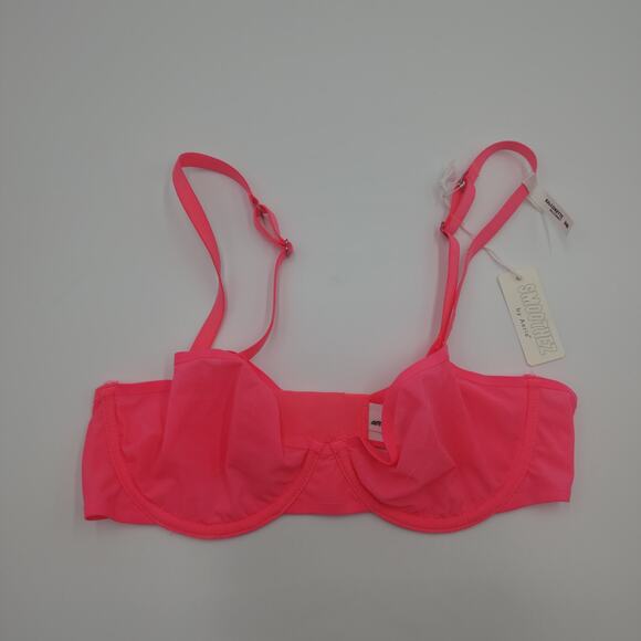 Aerie SMOOTHEZ Unlined Balconette Bra in Luminous Rose Size 34B - Picture 1 of 9